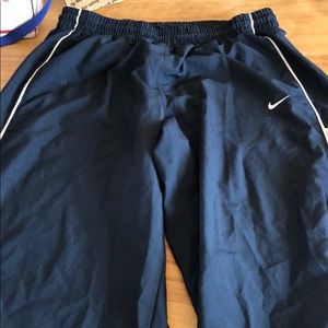 Navy blue vintage Nike track pants